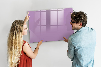 Magnetic dry erase board Lilac color