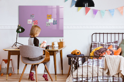 Magnetic dry erase board Lilac color