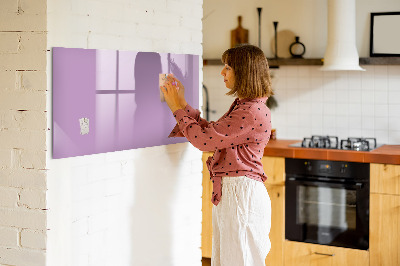 Magnetic dry erase board Lilac color