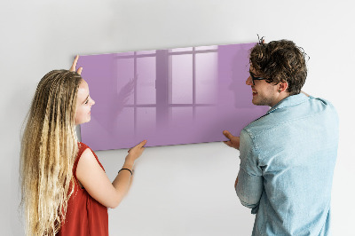 Magnetic dry erase board Lilac color
