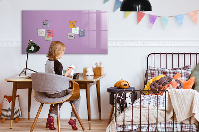 Magnetic dry erase board Lilac color