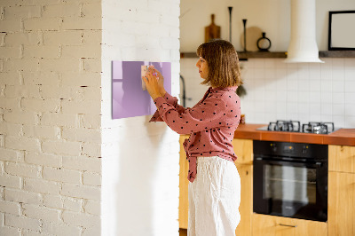 Magnetic dry erase board Lilac color