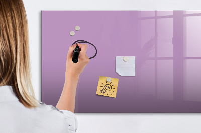 Magnetic dry erase board Lilac color