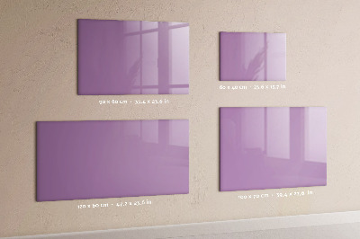 Magnetic dry erase board Lilac color