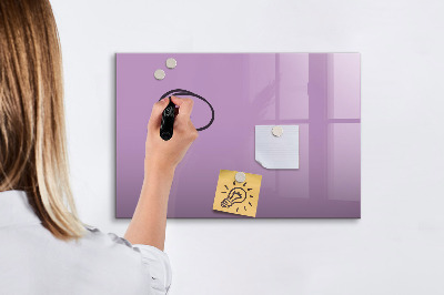 Magnetic dry erase board Lilac color