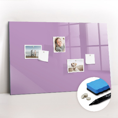 Magnetic dry erase board Lilac color