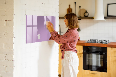 Magnetic dry erase board Lilac color
