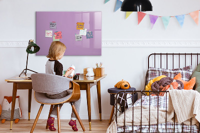 Magnetic dry erase board Lilac color