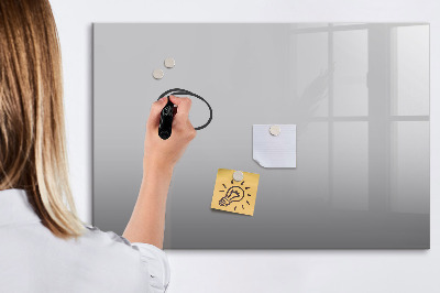 Dry erase magnetic board Light gray color