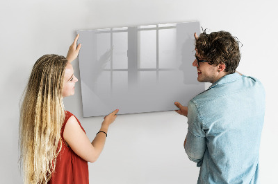 Dry erase magnetic board Light gray color