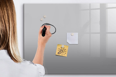 Dry erase magnetic board Light gray color