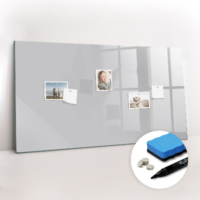 Dry erase magnetic board Light gray color