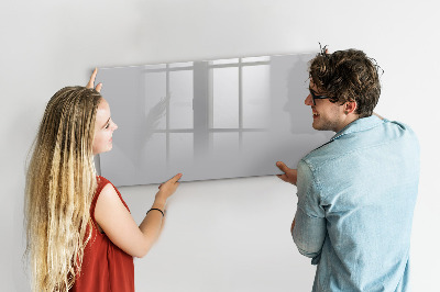 Dry erase magnetic board Light gray color