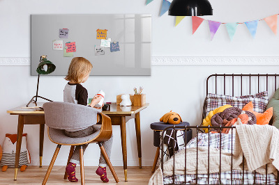 Dry erase magnetic board Light gray color
