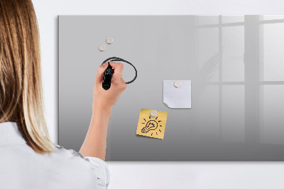Dry erase magnetic board Light gray color