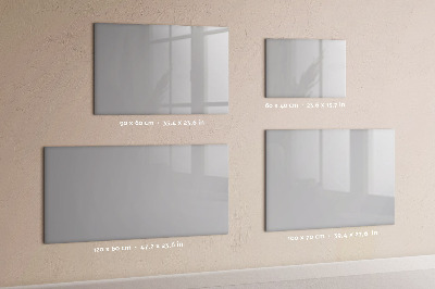 Dry erase magnetic board Light gray color