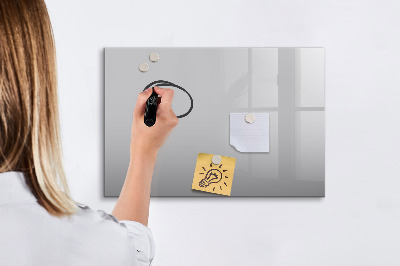 Dry erase magnetic board Light gray color