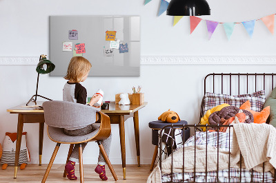 Dry erase magnetic board Light gray color