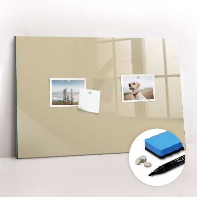 Magnetic dry erase board Beige color