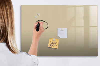 Magnetic dry erase board Beige color
