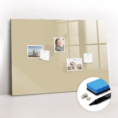 Magnetic board for drawing Beige color