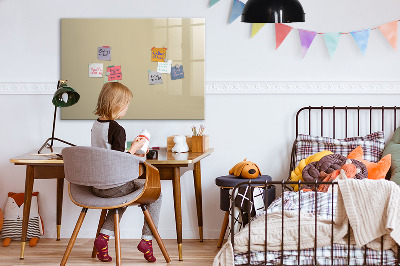 Magnetic board for drawing Beige color