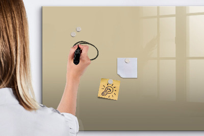 Magnetic dry erase board Beige color