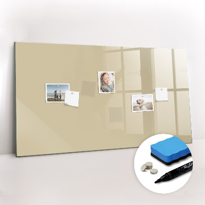Magnetic dry erase board Beige color