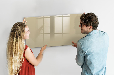 Magnetic dry erase board Beige color