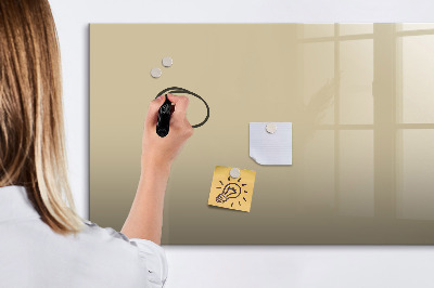 Magnetic dry erase board Beige color