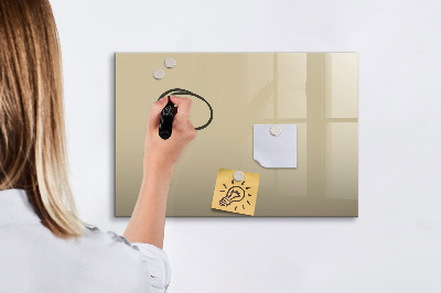 Magnetic dry erase board Beige color