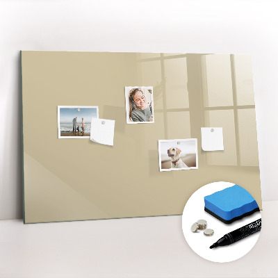 Magnetic dry erase board Beige color