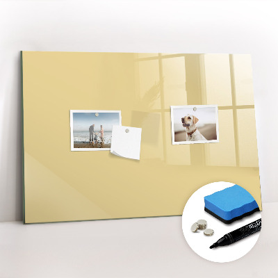 Dry erase magnetic board Cream color