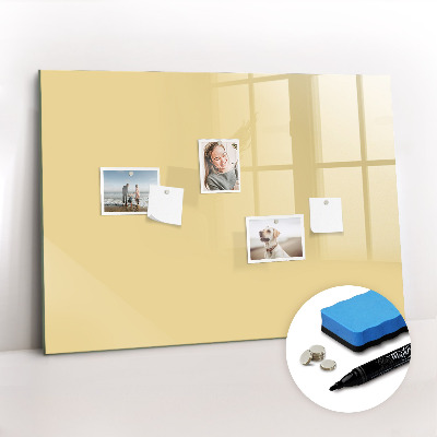Dry erase magnetic board Cream color