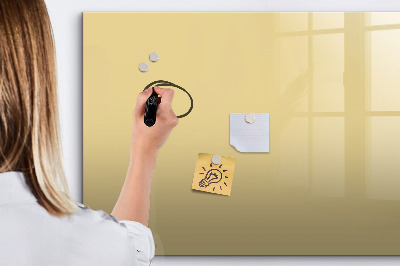 Dry erase magnetic board Cream color