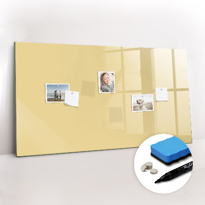 Dry erase magnetic board Cream color