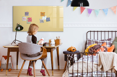 Magnetic board with marker Cream color