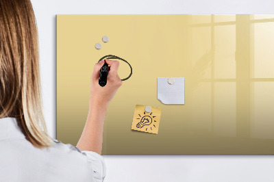Dry erase magnetic board Cream color