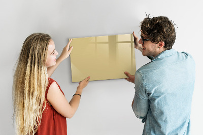 Dry erase magnetic board Cream color