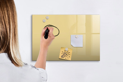 Dry erase magnetic board Cream color