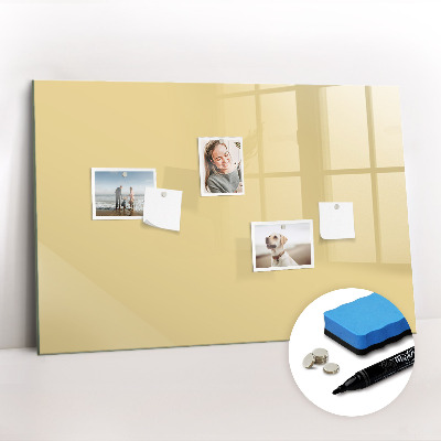 Dry erase magnetic board Cream color