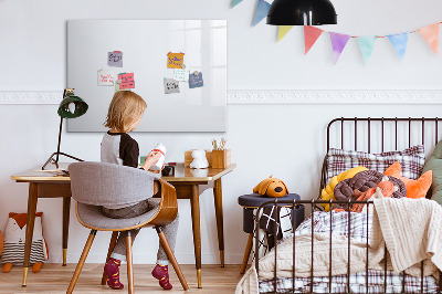 Magnetic board for writing Dark color white