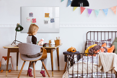 Magnetic board for writing Dark color white