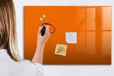 Dry erase magnetic board Orange