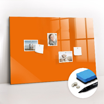 Dry erase magnetic board Orange