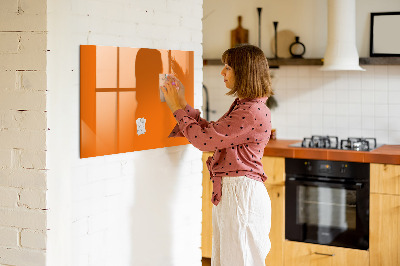 Dry erase magnetic board Orange
