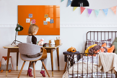 Dry erase magnetic board Orange