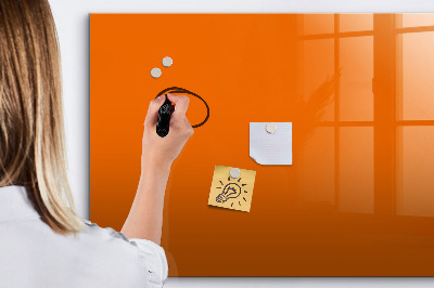 Dry erase magnetic board Orange
