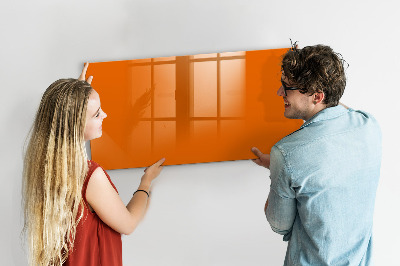 Dry erase magnetic board Orange