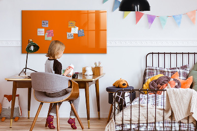 Dry erase magnetic board Orange
